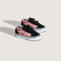Vans Βρεφικά Old Skool Pink Floral Μαύρο