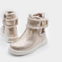 Mayoral Παιδικά Μποτάκια Γουνάκι Χρυσο