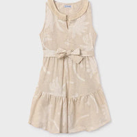 Mayoral Παιδικό Φόρεμα Αμάνικο 24-06955-089 Μπεζ-εκρού