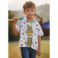 Mayoral Πουκαμισο κοντομαν σταμπωτο 23-03162-042