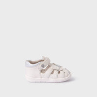 Mayoral Πέδιλα First Steps Δερμάτινα Λευκά