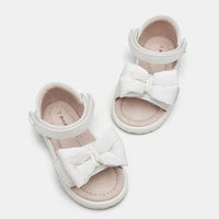 Mayoral Πέδιλα Δερμάτινα Φιόγκος Λευκό