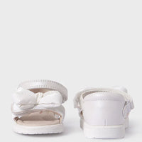 Mayoral Πέδιλα Δερμάτινα Φιόγκος Λευκό