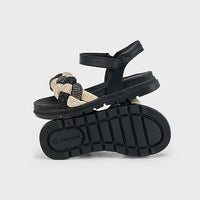 Mayoral Παιδικά Πέδιλα Πλεξούδες Μάυρα