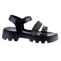 Scarpy Παιδικά Πέδιλα Τακούνι Μαύρα