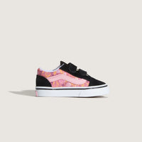 Vans Βρεφικά Old Skool Pink Floral Μαύρο