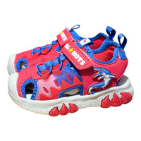 Bull Boys Πέδιλα Κλειστά Mosasauro με ΦΩΤΑΚΙΑ ON/OFF Κόκκινα