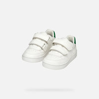 Geox Βρεφικά Sneakers Eclyper Λευκο Πράσινο
