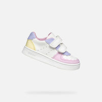 Geox Βρεφικά Sneakers Eclyper Λευκό / Κίτρινο