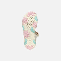 Geox Παιδικά Πέδιλα Haiti Λευκά Λουλούδι