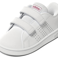 Adidas Βρεφικά Sneakers Advantage Λευκό Ροζ