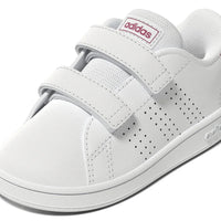Adidas Βρεφικά Sneakers Advantage Λευκό Ροζ