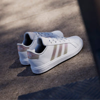 Adidas Παιδικά Grand Court Κορδόνι Λευκό/Ιριδίζον