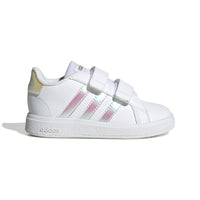 Adidas Βρεφικά Sneakers Grand Court Λευκό- Ιριδίζον