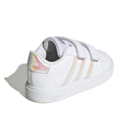 Adidas Βρεφικά Sneakers Grand Court Λευκό- Ιριδίζον