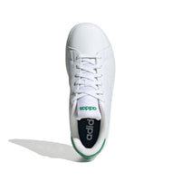 Adidas Παιδικά Advantage Base 2.0 J Λευκό Πράσινο Κορδόνι