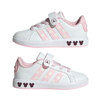Adidas Παιδικά Grand Court Minne Mouse Λευκό-Ροζ