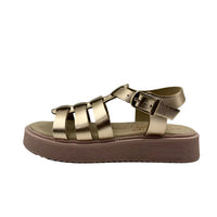 Scarpy Παιδικά Πέδιλα Δερμάτινα 88 Χαλκός