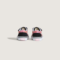 Vans Βρεφικά Old Skool Pink Floral Μαύρο