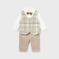 Mayoral Σετ πουκάμισο με παπιγιόν και παντελόνι Νεογέννητο 14-02527-003