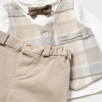 Mayoral Σετ πουκάμισο με παπιγιόν και παντελόνι Νεογέννητο 14-02527-003