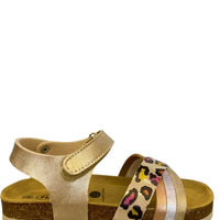 Plakton Παιδικά Σανδάλια Χρυσά