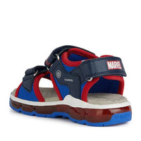 Geox Παιδικά Πέδιλα Ciberdon Spider-Man Φωτάκια Μπλε