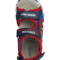 Geox Παιδικά Πέδιλα Ciberdon Spider-Man Φωτάκια Μπλε