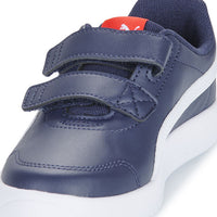 Puma Courtflex V3 V Ps Παιδικά Sneakers Μπλε / Κόκκινο