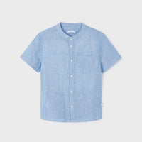 Mayoral Πουκάμισο γιακάς μάο λινό αγόρι Μπλε 24-03113-055