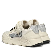 Geox Παιδικά Sneakers Loftus Λευκά / Ασημί