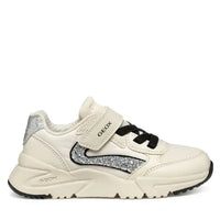 Geox Παιδικά Sneakers Loftus Λευκά / Ασημί