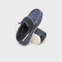 Mayoral Βρεφικά Μοκασίνια Δερμάτινα Αυτοκόλητο Μπλε - elBimbo - Κέρκυρα