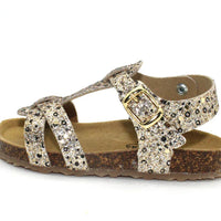 Plakton Βρεφικά Σανδάλια Χρυσο Glitter