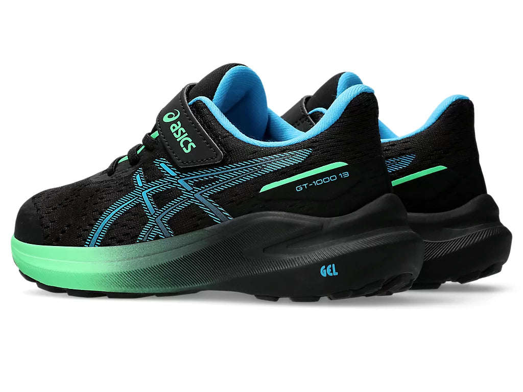 Asics Παιδικά Gt-1000  13ps Μάυρο/Πρασ