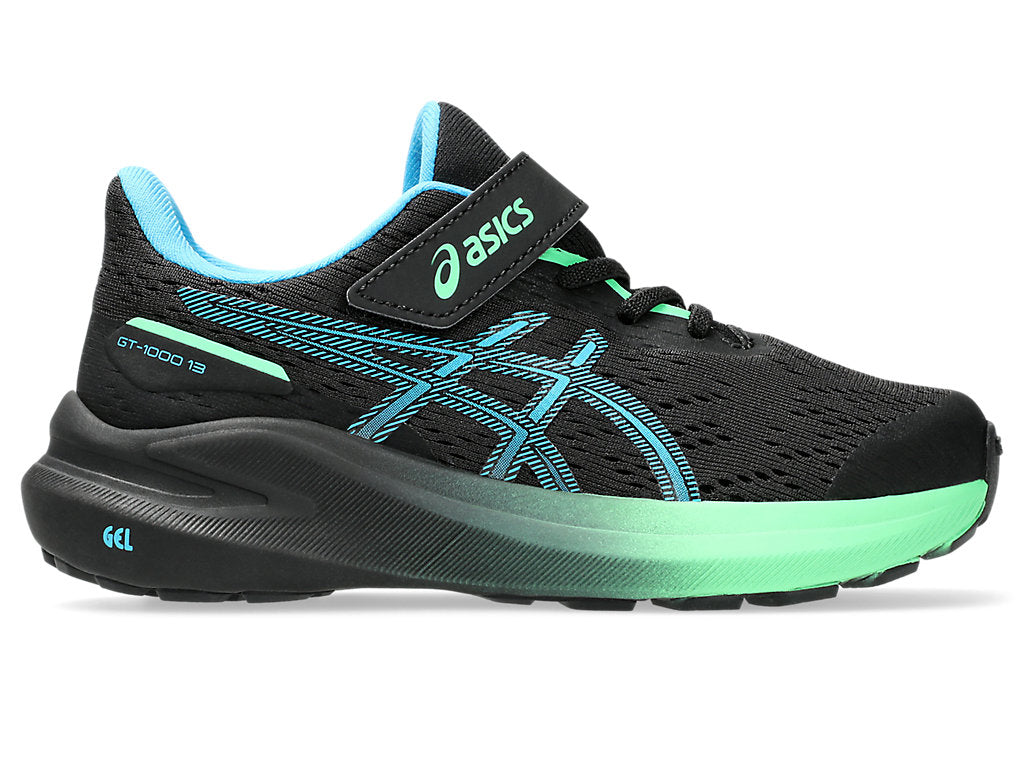 Asics Παιδικά Gt-1000  13ps Μάυρο/Πρασ