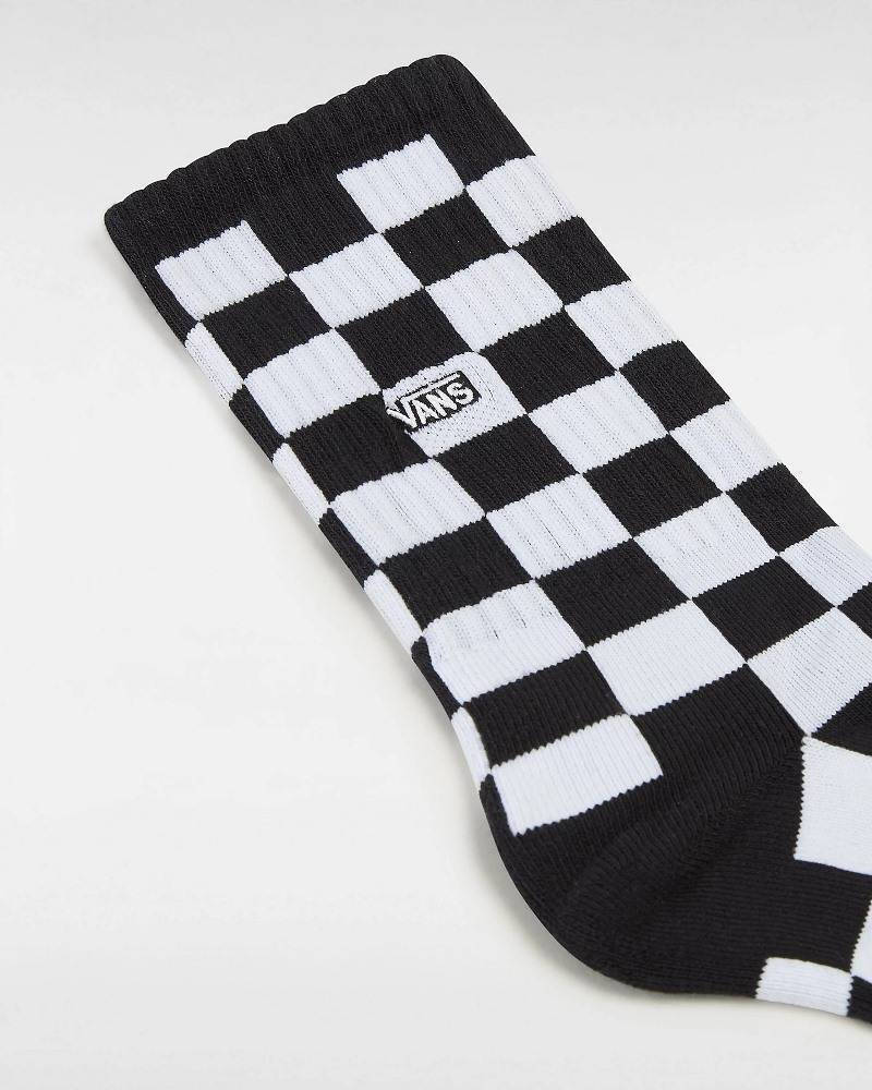 Vans Checkerboard Crew Κάλτσες Μαύρες