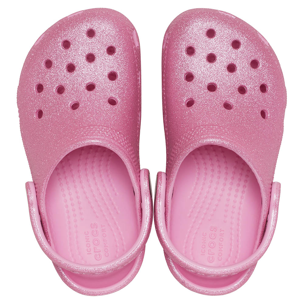Crocs Kids' Classic Clog  Ροζ Glitter