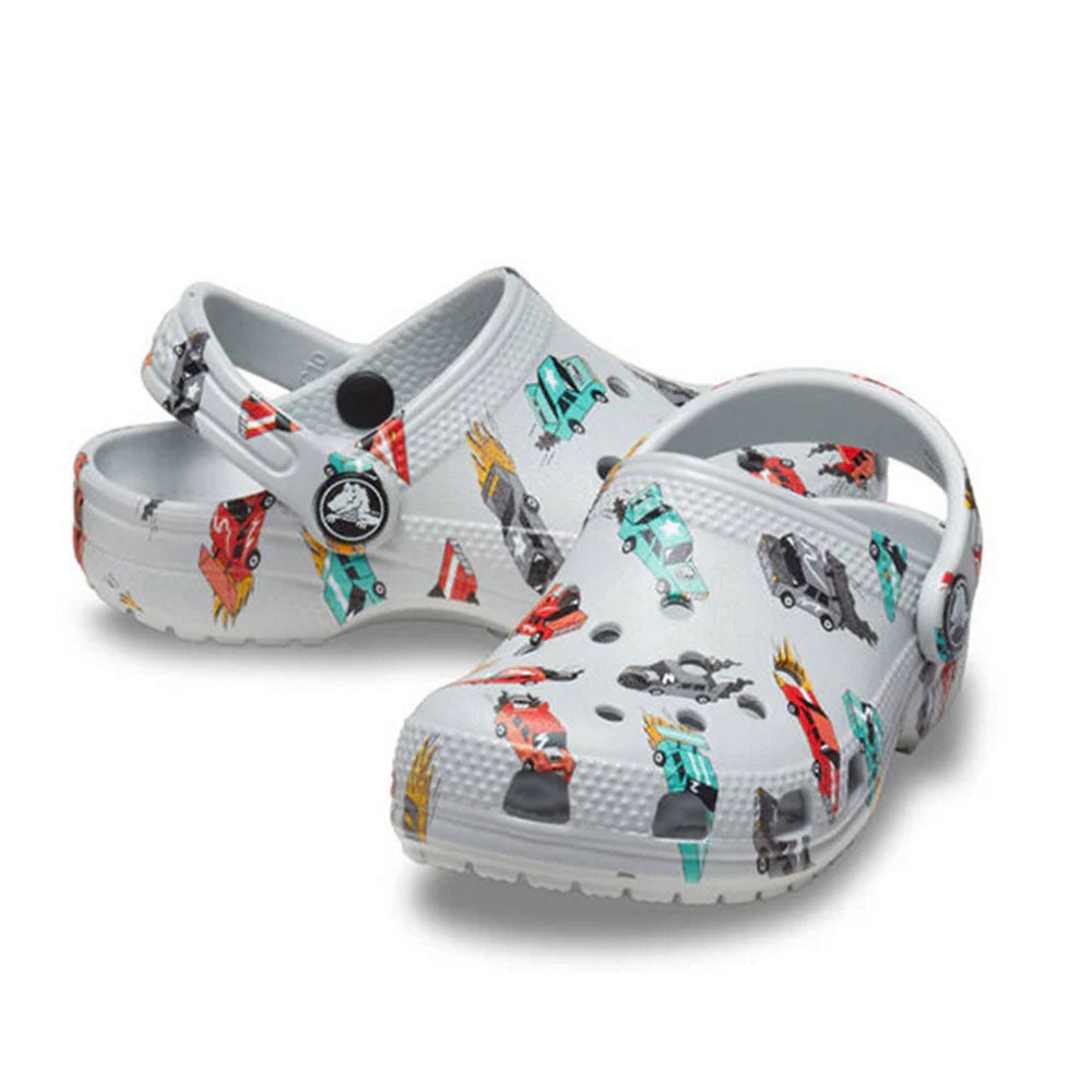 Crocs Toddler Classic Race Cars Graphic Clog