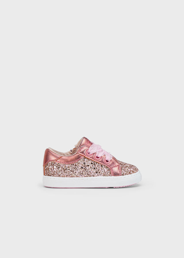 Mayoral Βρεφικά Sneakers Κορίτσι Ροζ Glitter