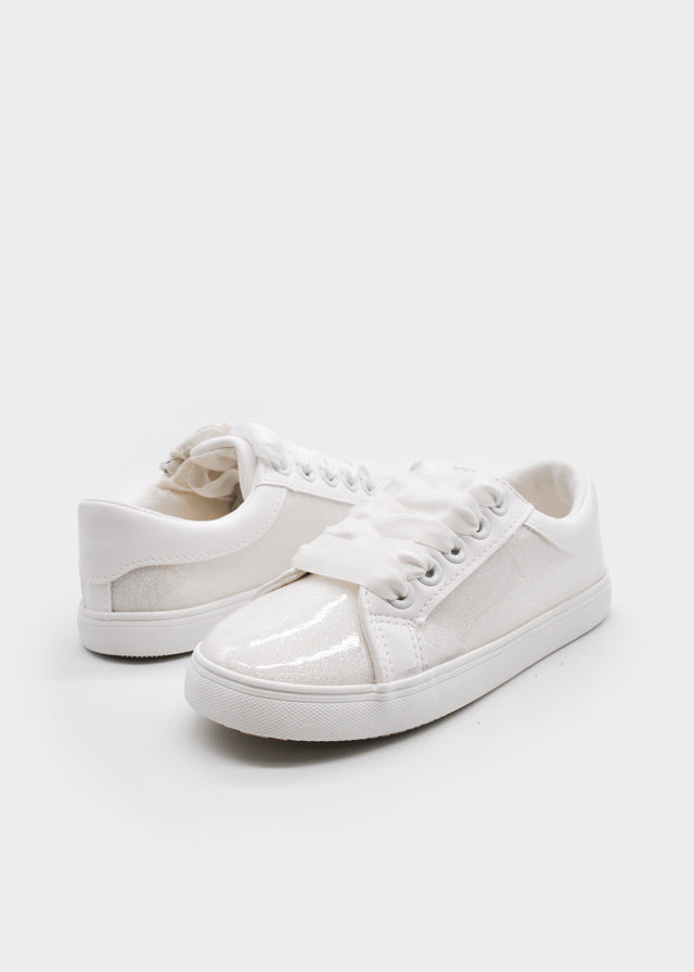 Mayoral Παιδικά Sneakers Κορίτσι Λεύκο Γλίτερ