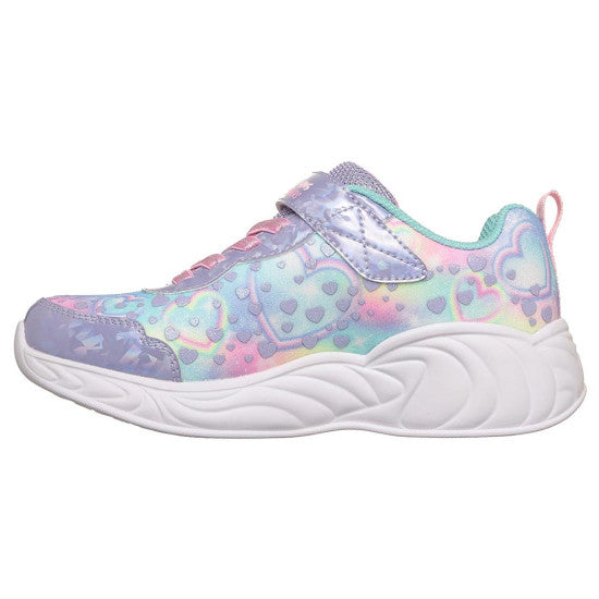 Skechers Unicorn Dreams - Heart Sparkles Φωτάκια Λιλά