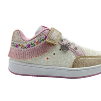 Lelli Kelly Sneakers Frangetta Λευκά Glitter Φωτακια