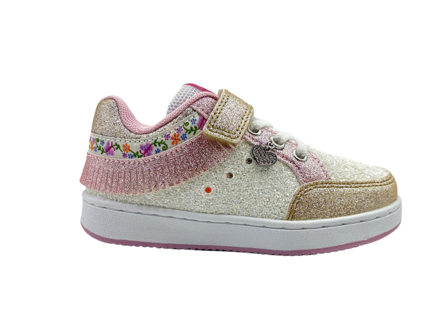 Lelli Kelly Sneakers Frangetta Λευκά Glitter Φωτακια