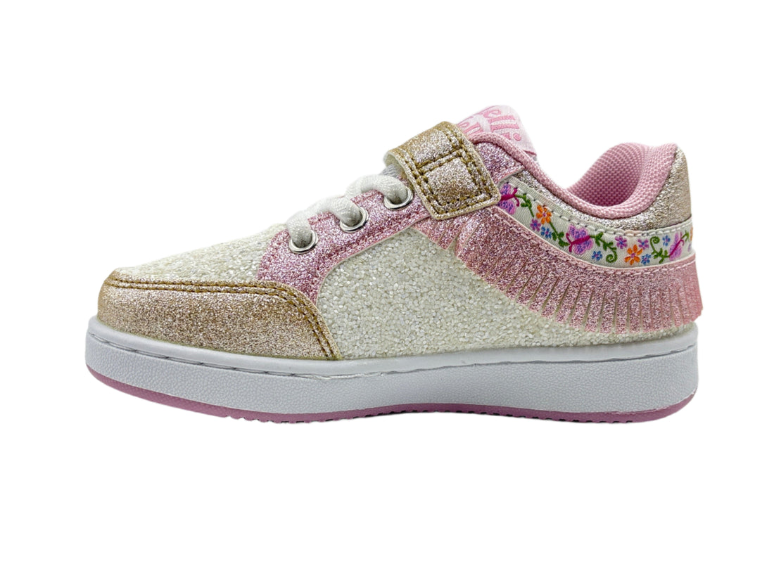 Lelli Kelly Sneakers Frangetta Λευκά Glitter Φωτακια