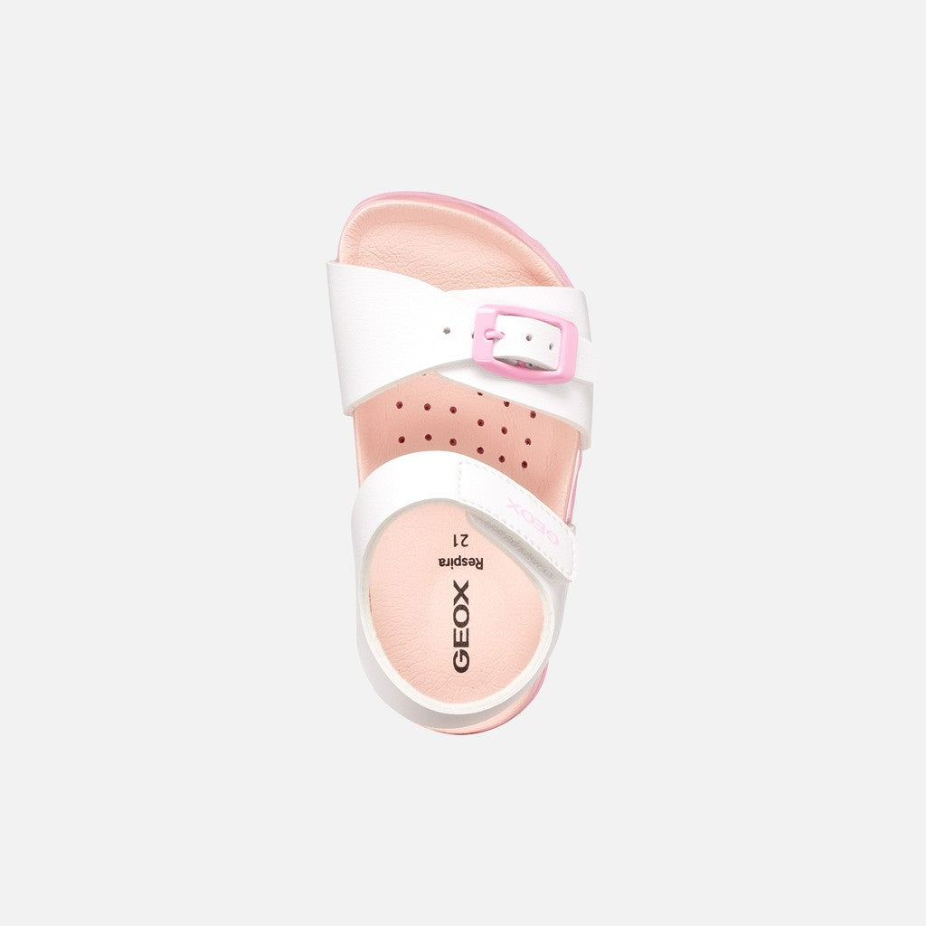 Geox Βρεφικά Πέδιλα Chalki Λευκά