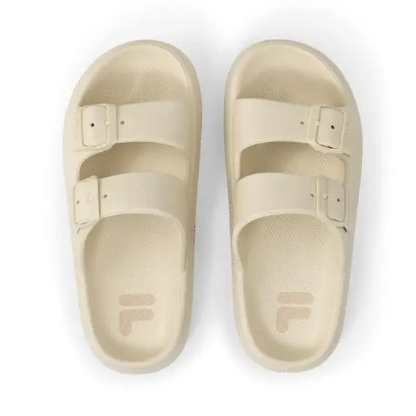 Fila Tireno Slipper Γυναικείες Παντόφλες Μαύρες Μπεζ