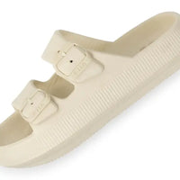 Fila Tireno Slipper Γυναικείες Παντόφλες Μαύρες Μπεζ