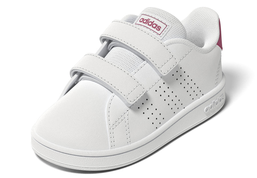 Adidas Βρεφικά Sneakers Advantage Λευκό Ροζ