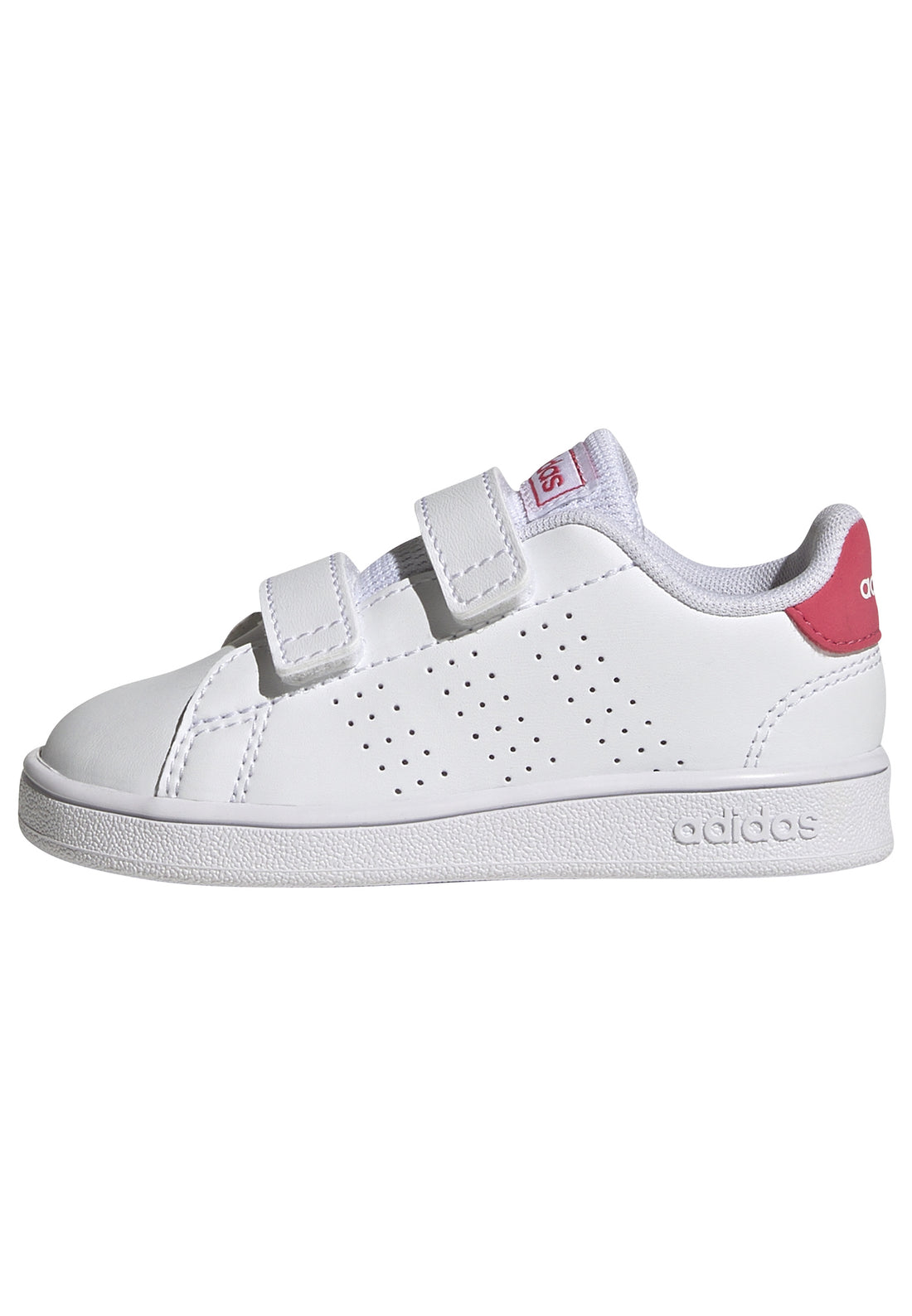 Adidas Βρεφικά Sneakers Advantage Λευκό Ροζ